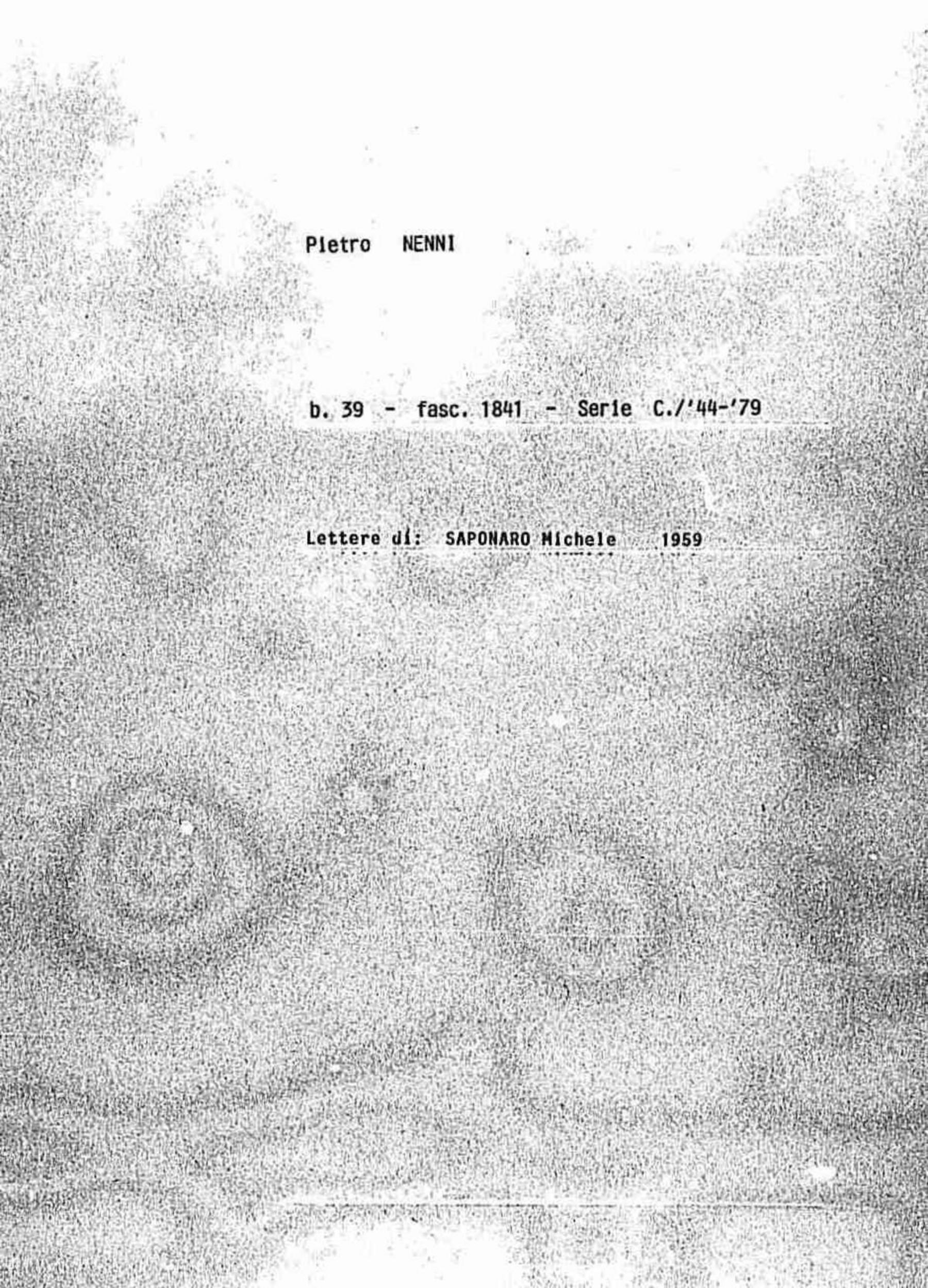 Saponaro Michele, 1959 gen. 21