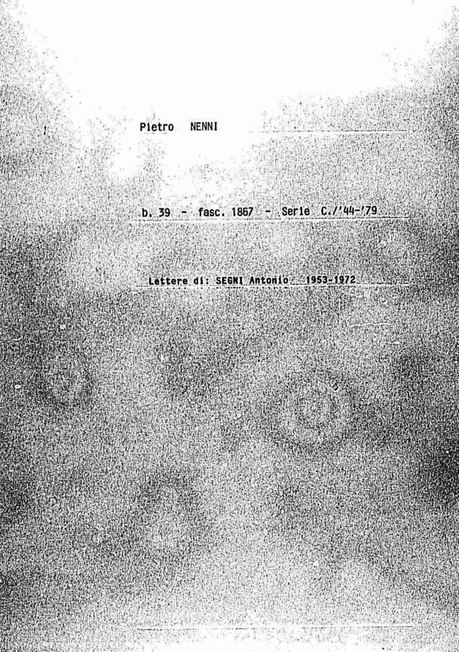 Segni Antonio, 1953 giu. 29 - 1965