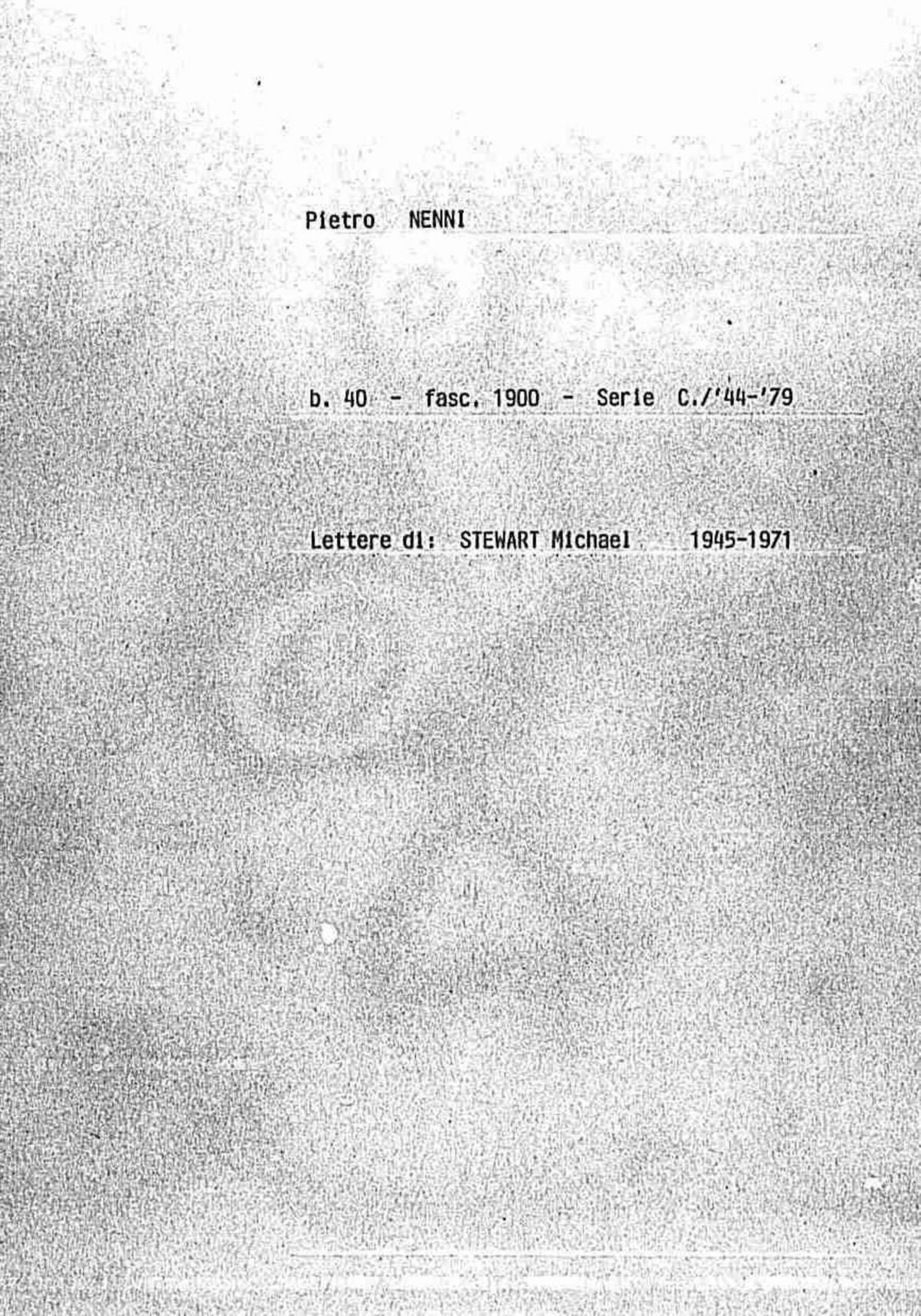 Stewart Michael, 1945 mag. 4 - 1977 apr. 7