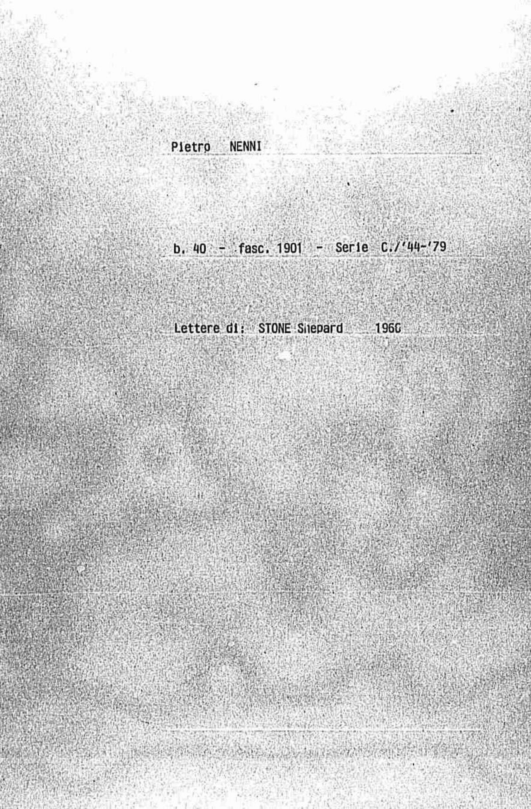 Stone Shepard, 1966 feb. 25