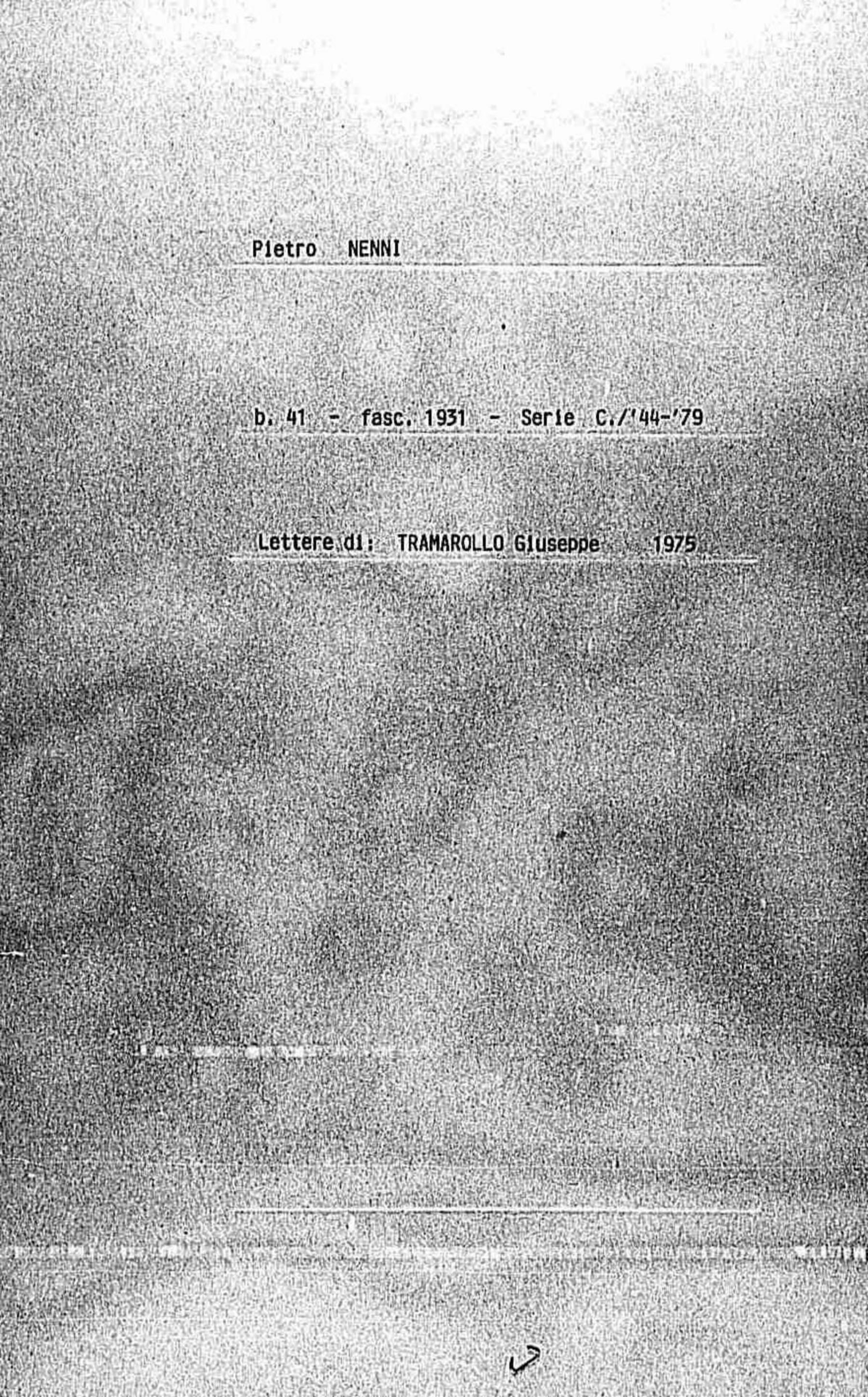 Tramarollo Giuseppe, 1975 dic. 3