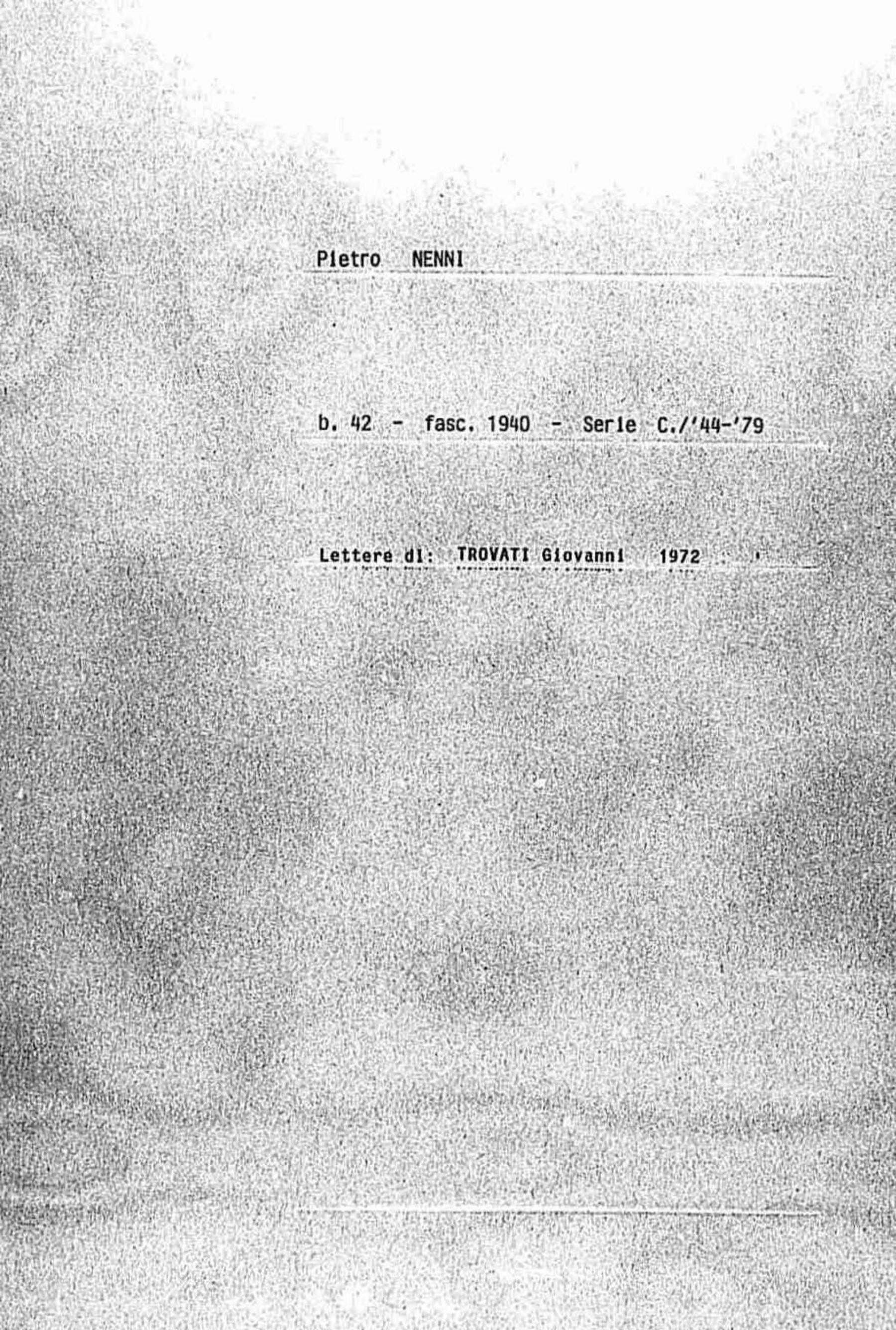 Trovati Giovanni, 1972 apr. 26