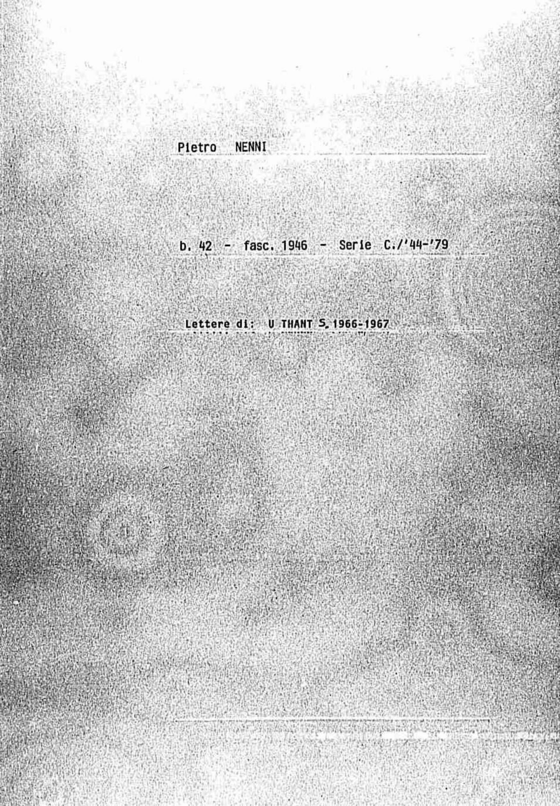 U. Thant Sithu, 1966 set. 22 - 1967