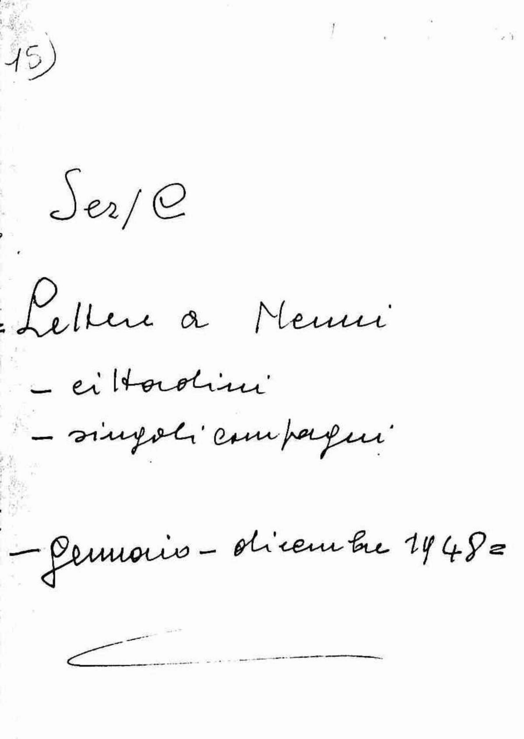 Lettere a Nenni di cittadini e singoli compagni, 1948 gen. - dic.