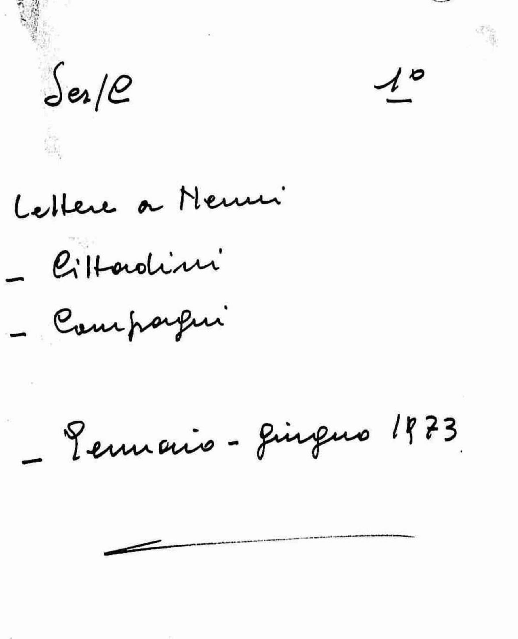 Lettere a Nenni di cittadini e compagni, 1973 gen. - giu.