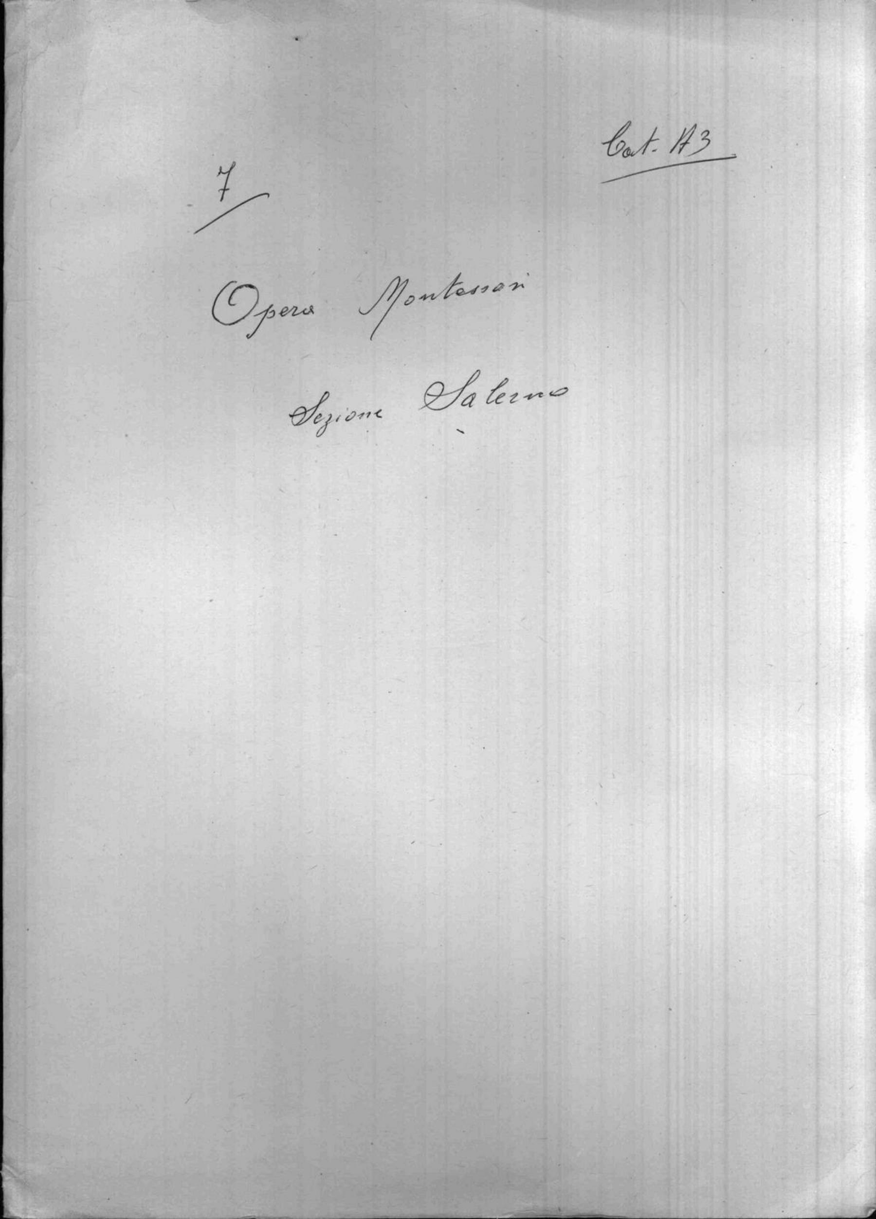 Opera nazionale Montessori, sezione Salerno