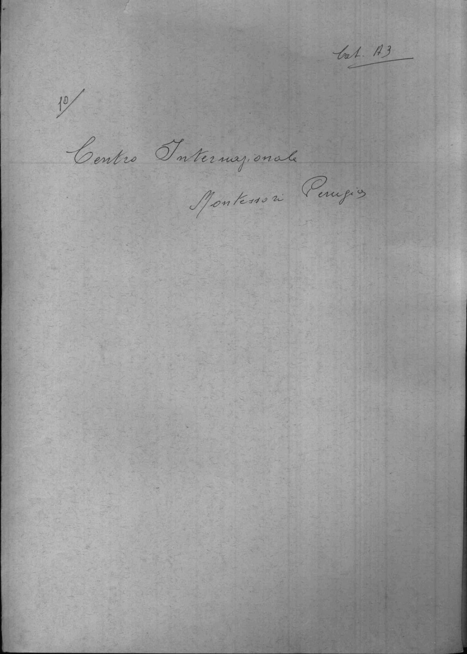 Centro internazionale Montessori, Perugia