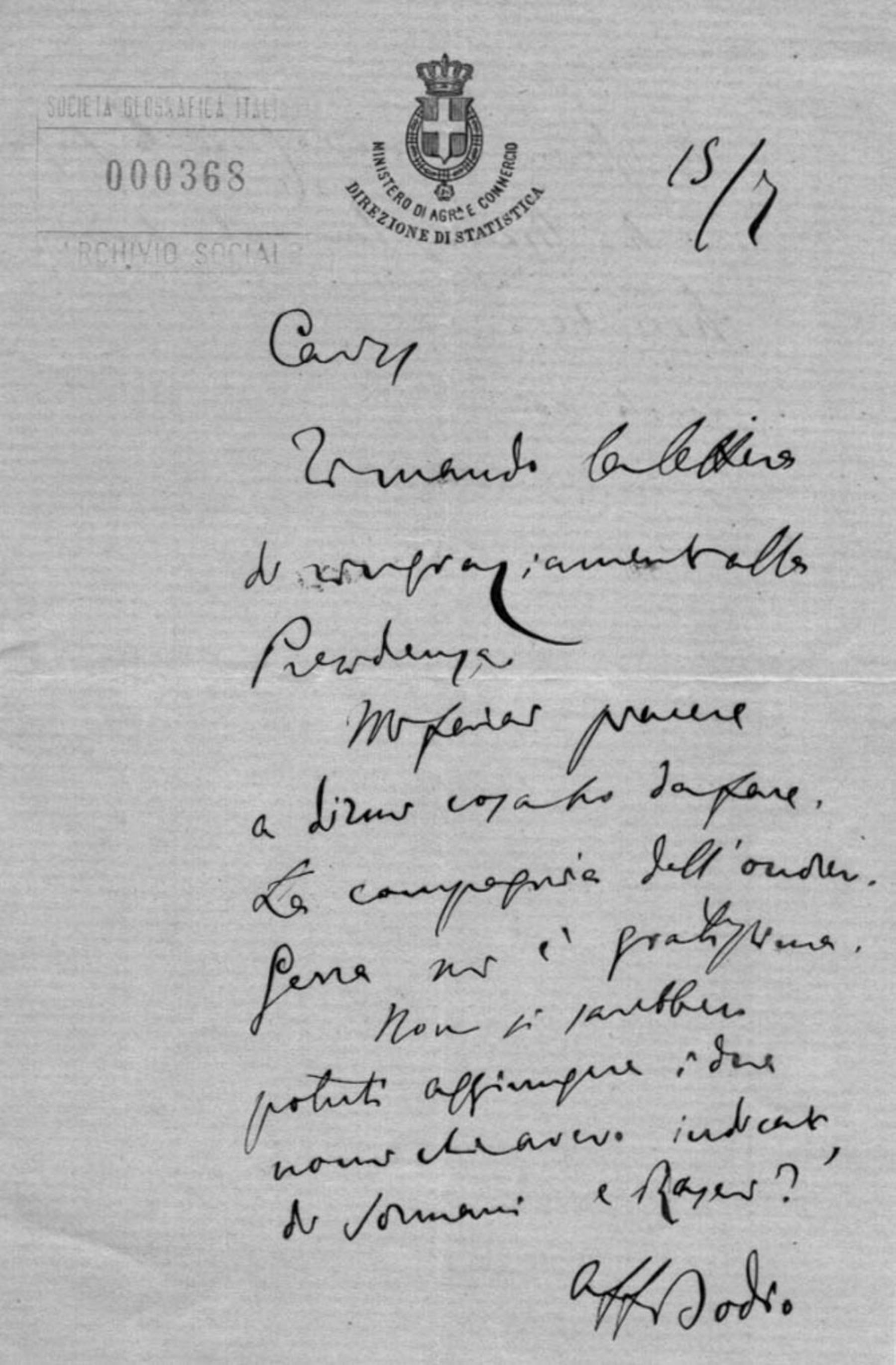 Luigi Bodio a Società geografica italiana 15.7.1880