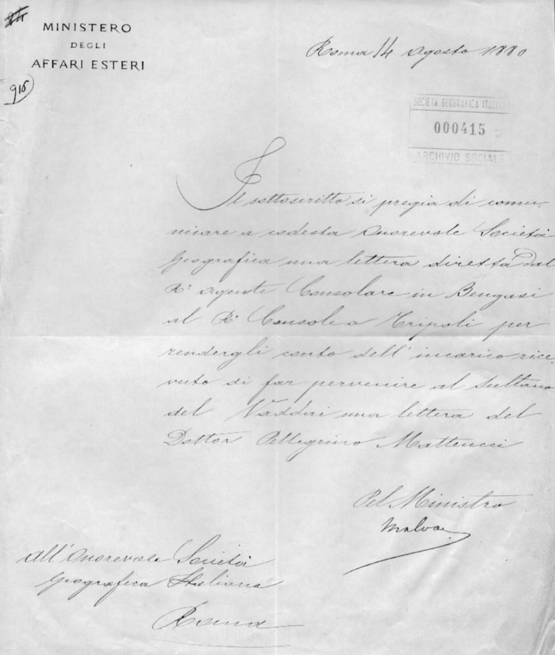 Malvano.c4Giacomo Malvano a Società geografica italiana 14.8.1880