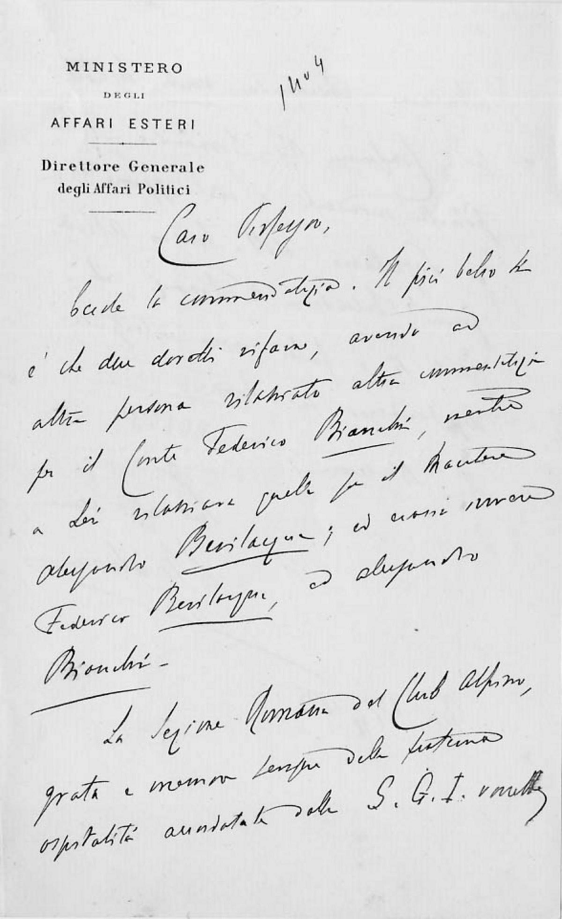 Giacomo Malvano a Giuseppe Dalla Vedova 13.11.1883