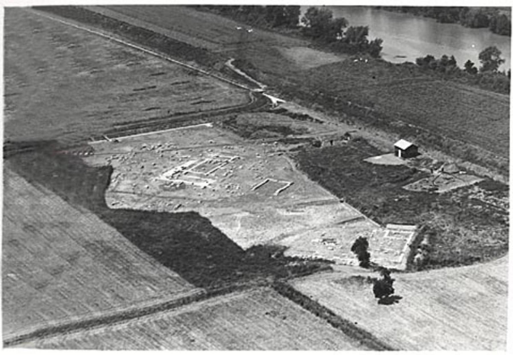 L'area di scavo dall'alto