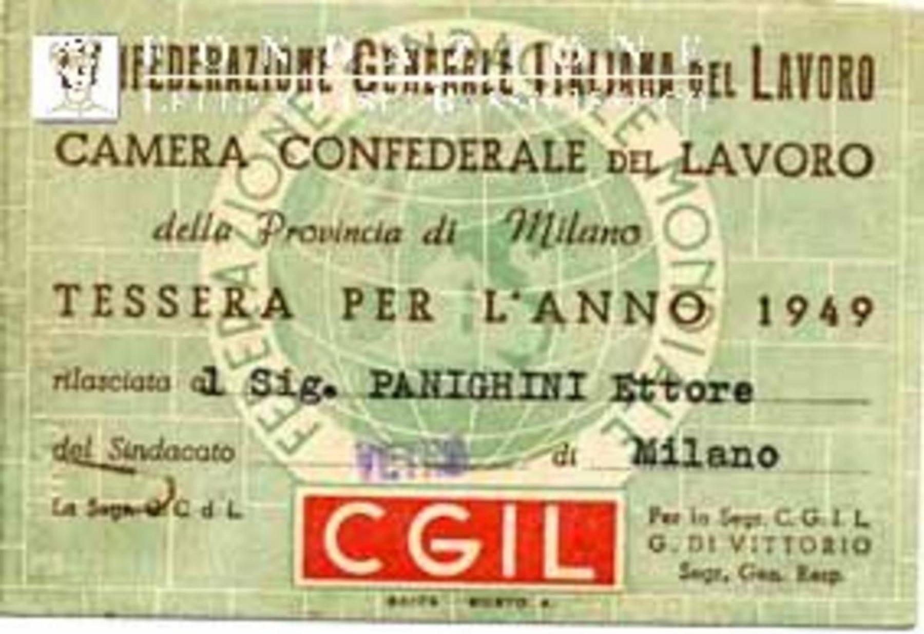 Camera del lavoro di Milano, anno 1949