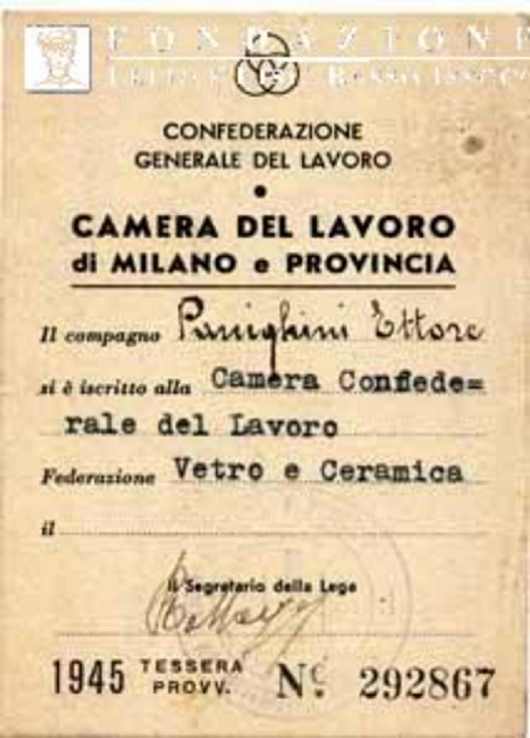 Camera del lavoro di Milano, anno 1945