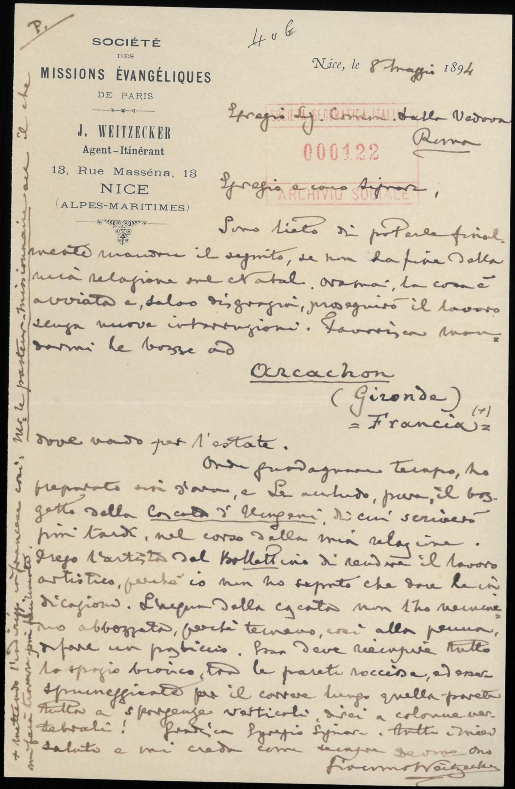 Parte della relazione sul Natal