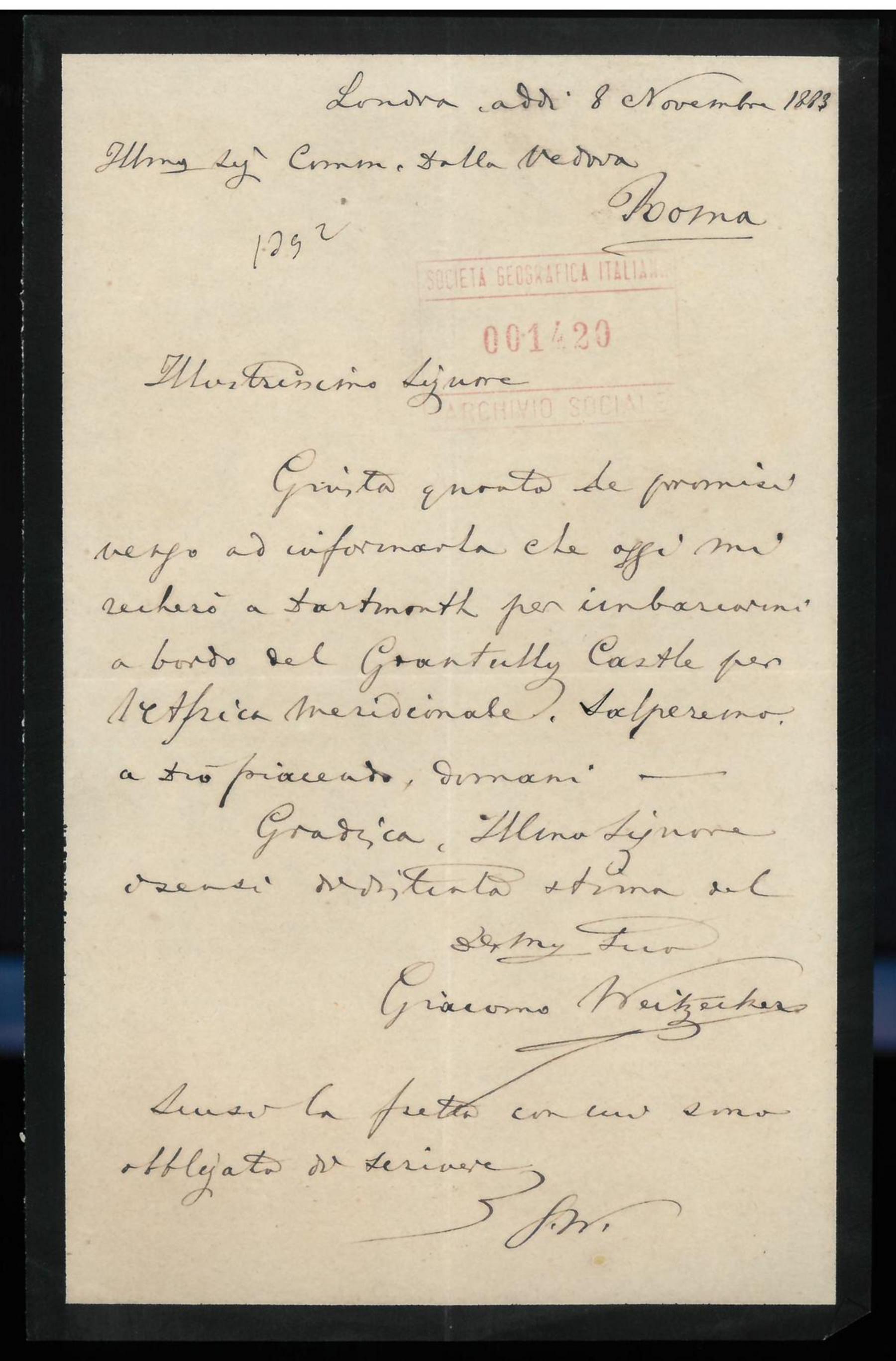 Partenza per l'Africa Meridionale