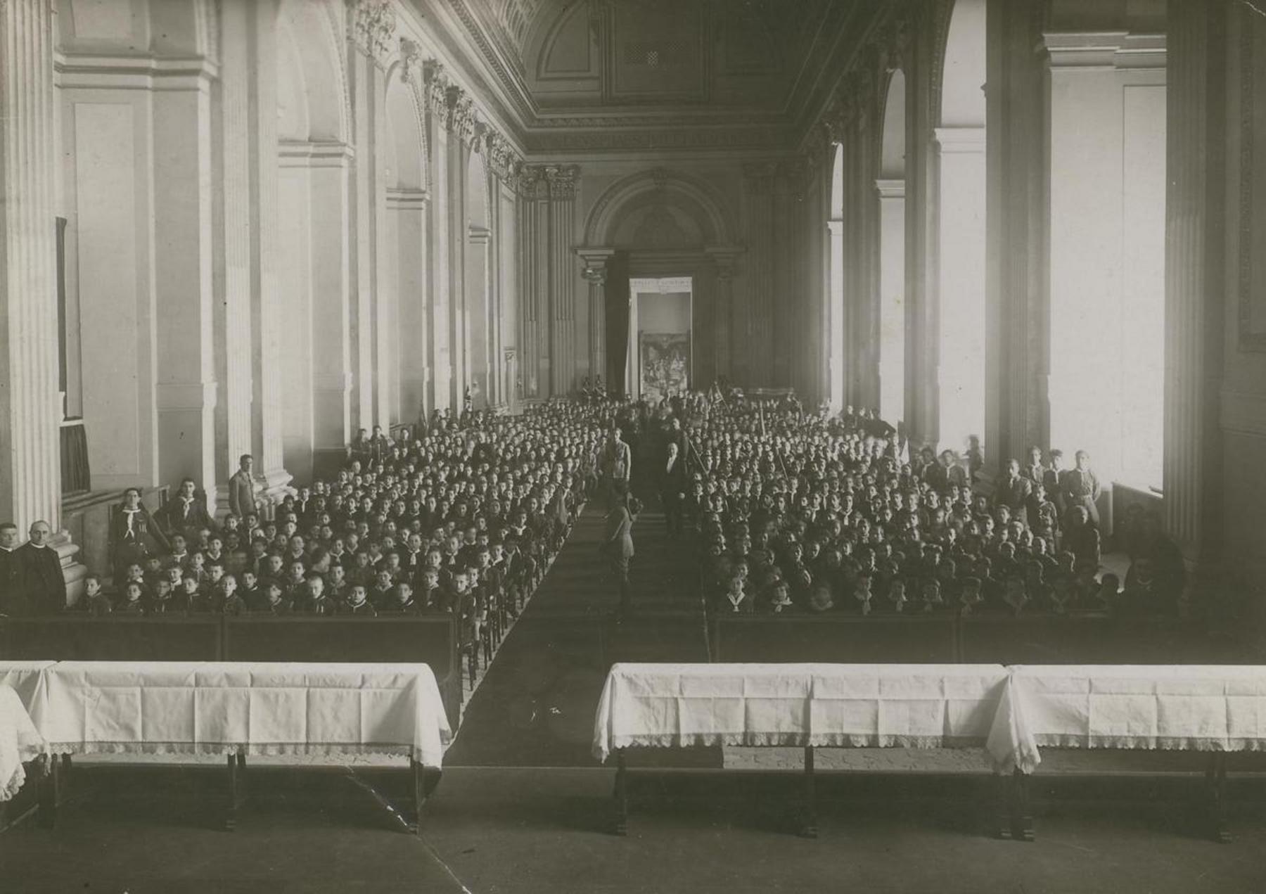 Udienza di papa Pio XI per gli esploratori Asci di Roma, Città del Vaticano, 1923 giu. 10