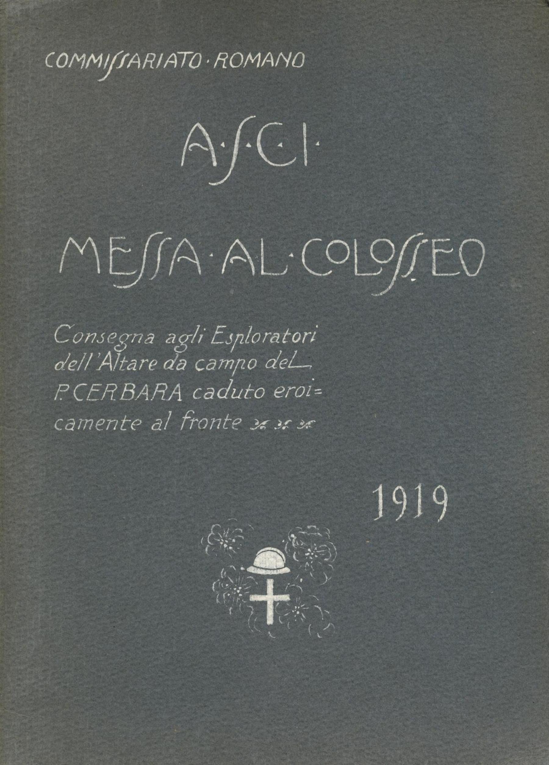 Commissariato romano. Messa al Colosseo, Roma, 1919