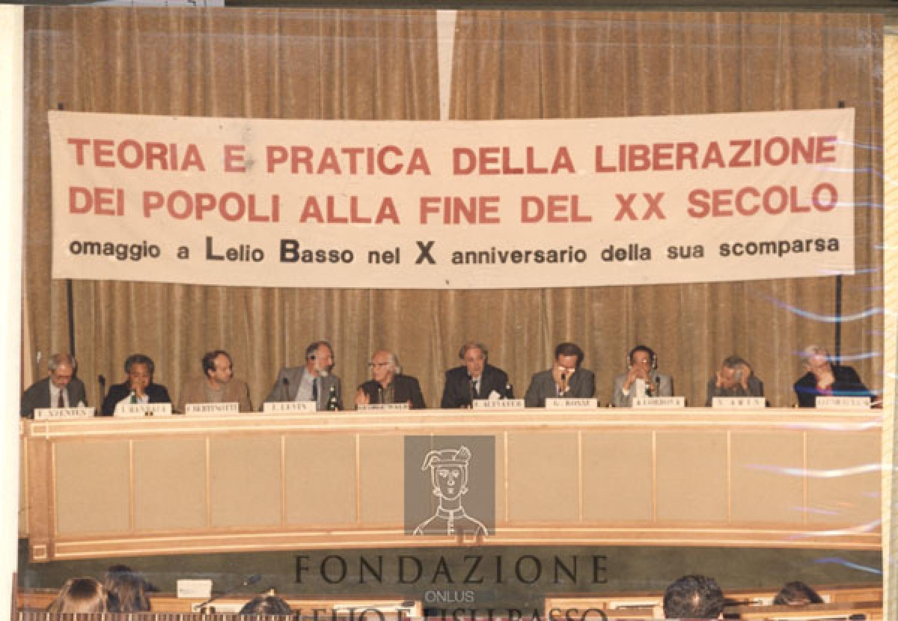 Album fotografico, Omaggio a Lelio Basso, 10/1988