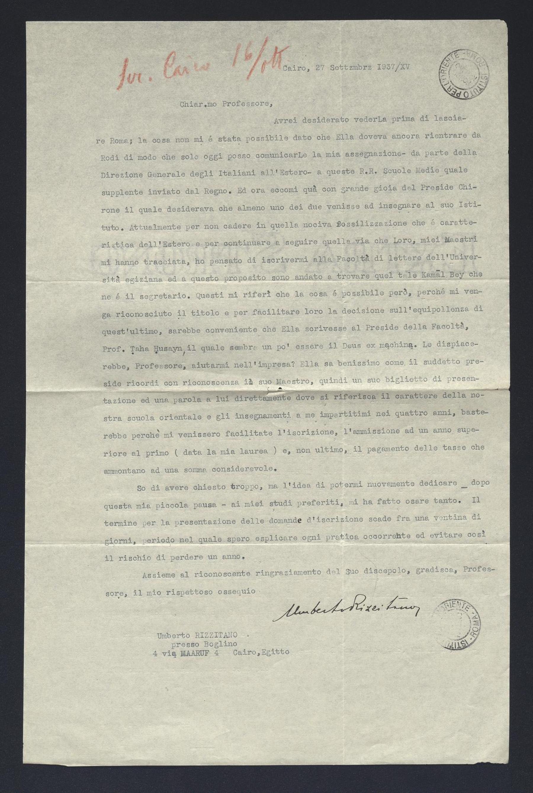 Rizzitano, Umberto, 1937