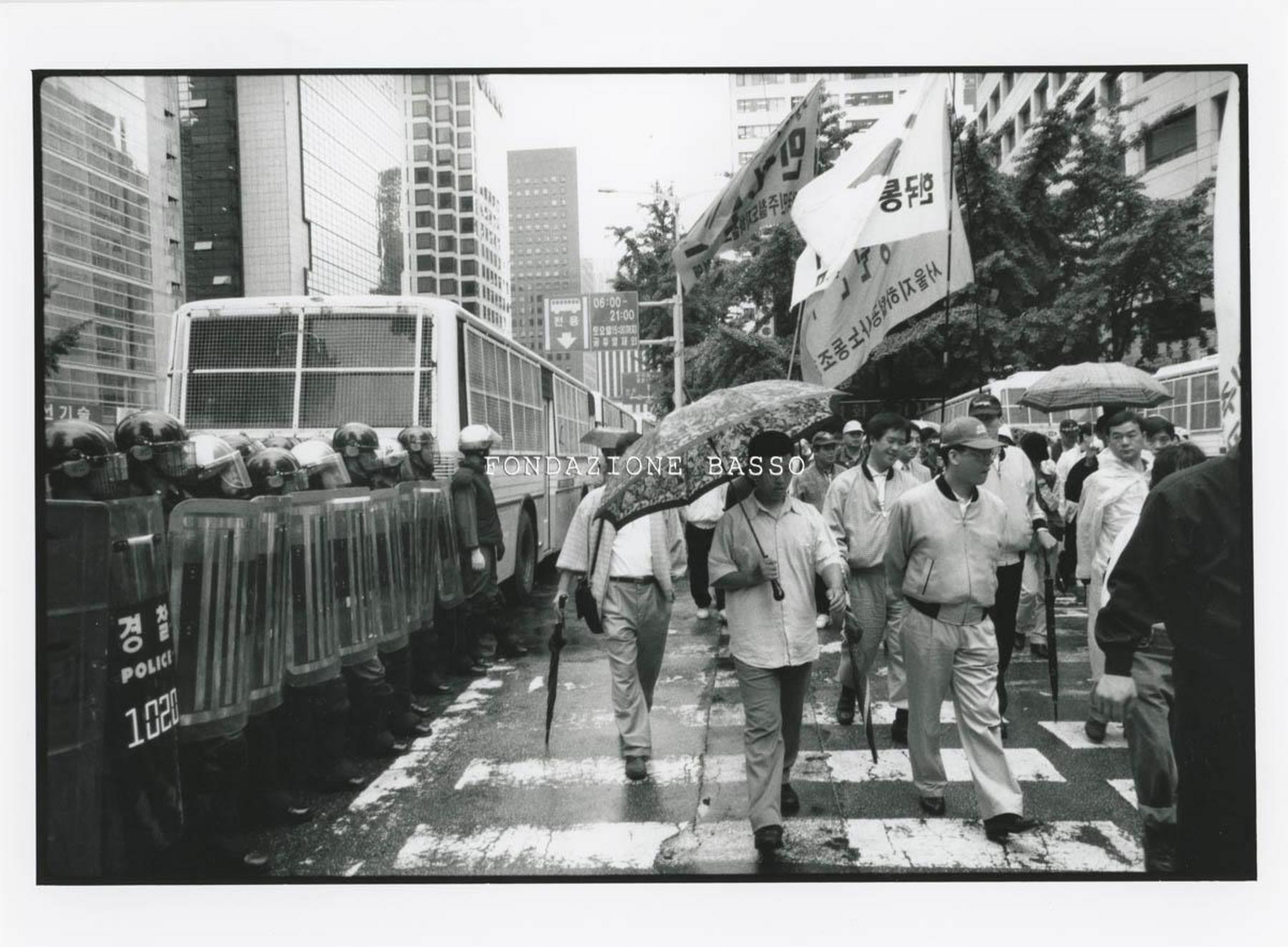 "Seoul Manifestazione sindacale"