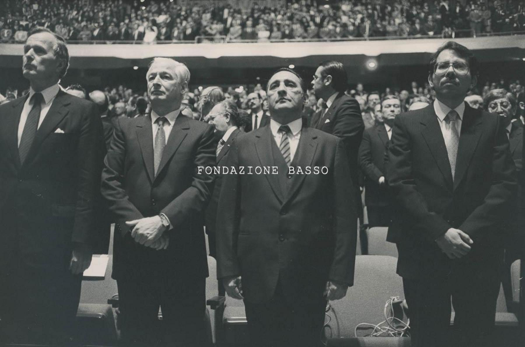 "Durante la cerimonia dell'investitura di Vinicio Cerezo"